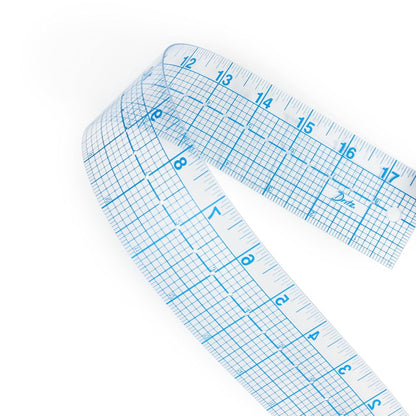 Dritz - Regla de costura transparente de 2 x 18 pulgadas, para posicionamiento y marcado, 2 x 18 pulgadas, transparente