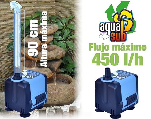 AQUASUB Aqua-Kril 4207 Bomba Agua 450 L/H .90M 6.5W