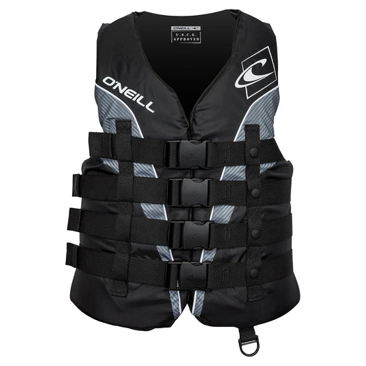 O'Neill Superlite USCG Chaleco Salvavidas para Hombre - Black - Black - Smoke:White - CH - O'Neill Men's Superlite USCG Life Vest