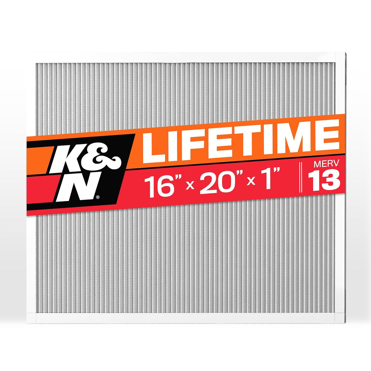K&N - Filtro de aire para horno HVAC de 16 x 20 x 1, dura toda la vida, lavable, Merv 13, el último filtro HVAC que comprarás, respira de forma segura en casa o en la oficina, HVC-13-11620
