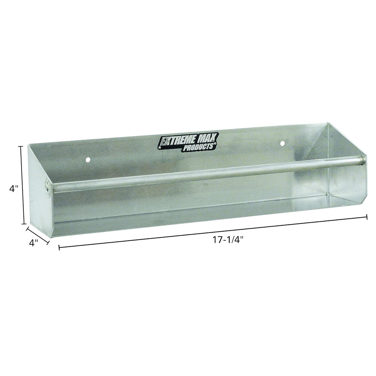 Extreme Max Estante de Almacenamiento de Aluminio para Montaje en Pared 5001.6062, Plateado