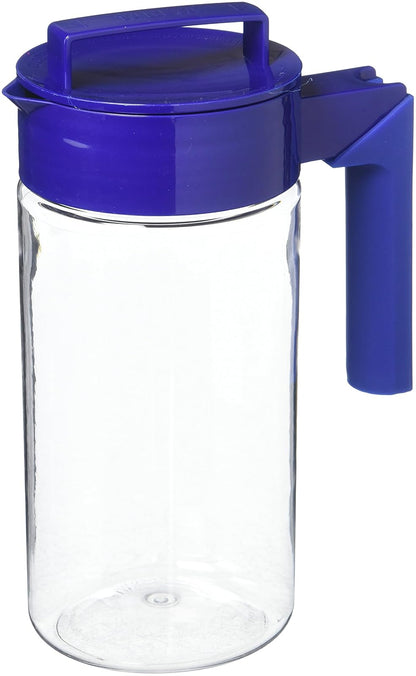 Takeya - Jarra hermética para uso diario para té helado y más, jarra transparente con tapa, esencial de cocina ligera, a prueba de derrames y utensilios de cocina duraderos, 1 cuarto de galón