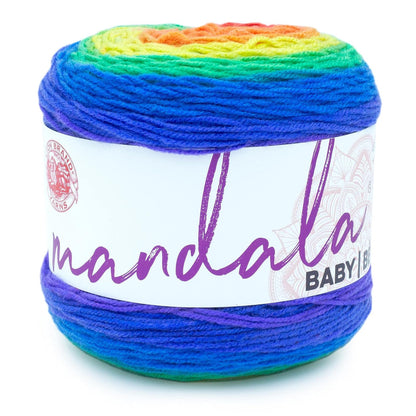 Lion Brand Mandala Baby Estambre Acrílico, 150 g - Rainbow Falls