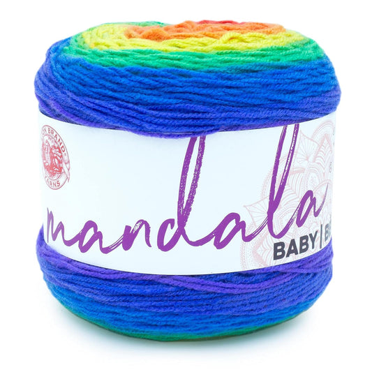 Lion Brand Mandala Baby Estambre Acrílico, 150 g - Rainbow Falls