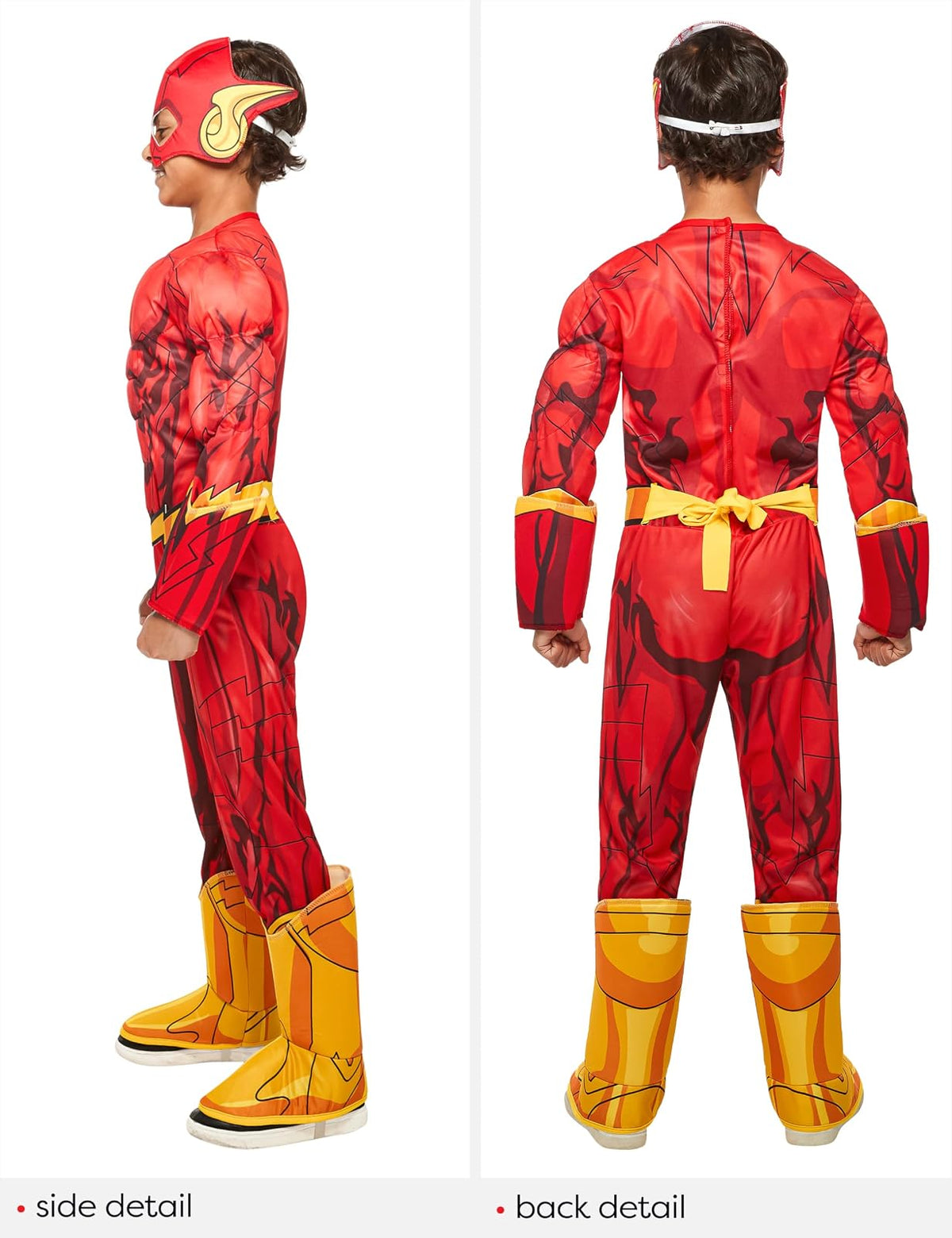 Rubie's Disfraz de superhéroes DC Flash Deluxe para niños, pequeño