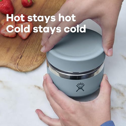 Hydro Flask - Frasco de acero inoxidable aislado, contenedor de viaje para comida caliente y sopa, 20 onzas, color azul