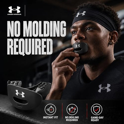 Under Armour Air - Protector de Labios para fútbol, protección de Boca Completa, Compatible con Tirantes, Ajuste instantáneo