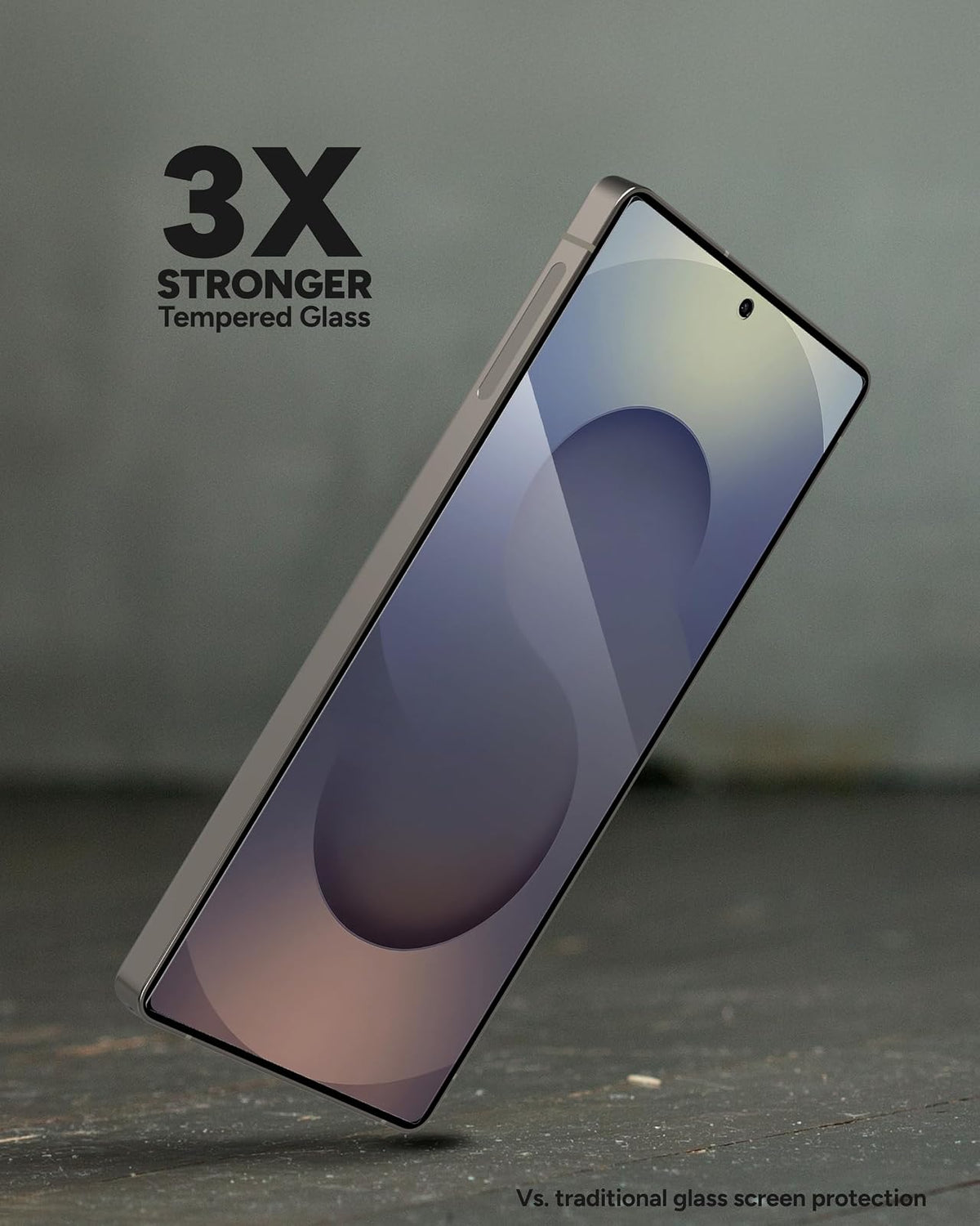Zagg Glass+ Protector de Pantalla Samsung Galaxy S25 Ultra | Vidrio brillante, resistente a arañazos, 1 pieza, protección 3x más fuerte