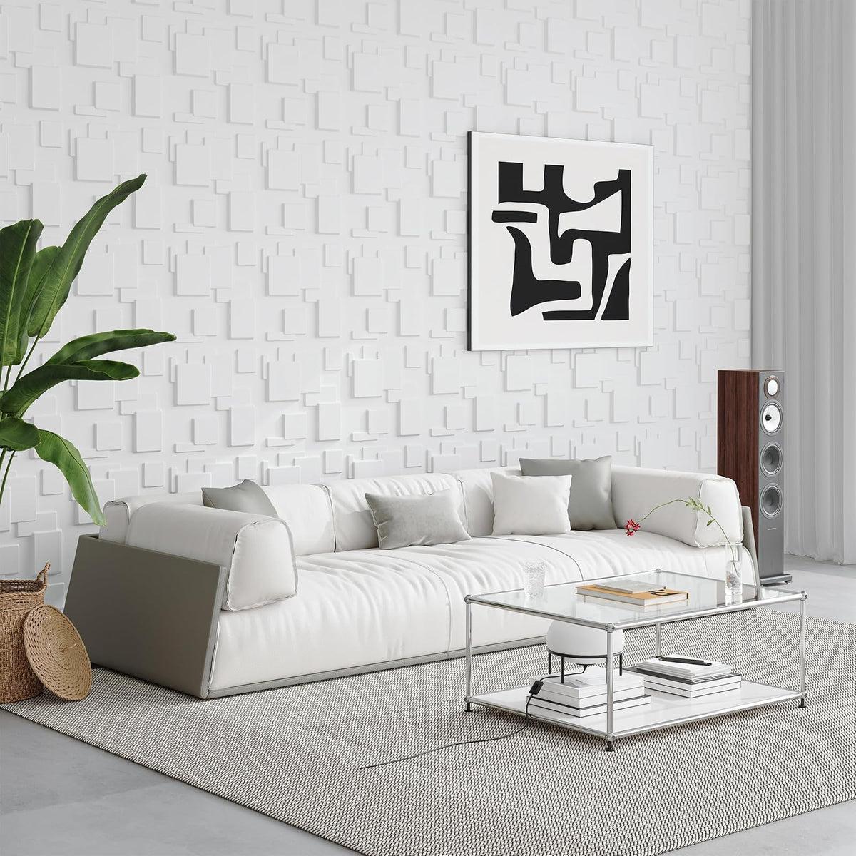 Art3d - Paneles de pared 3D de PVC blanco, 32 pies cuadrados, decoración de pared elegante para el hogar y espacios comerciales