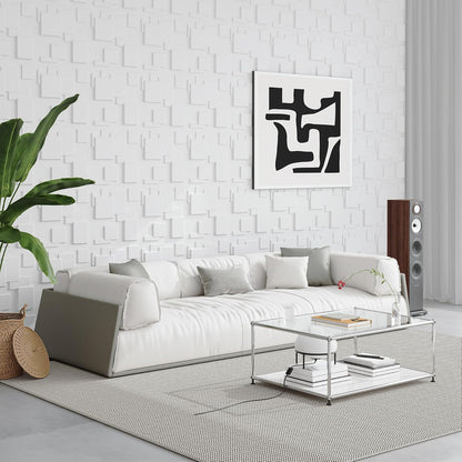 Art3d - Paneles de pared 3D de PVC blanco, 32 pies cuadrados, decoración de pared elegante para el hogar y espacios comerciales