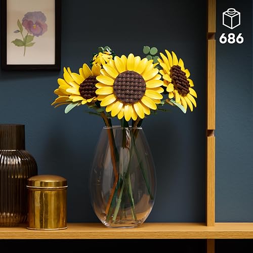 LEGO Ramo de Girasoles - Model Kit de Construcción para Adultos, Años 18+ - Flores Artificiales Decoración para Hogar - 11502