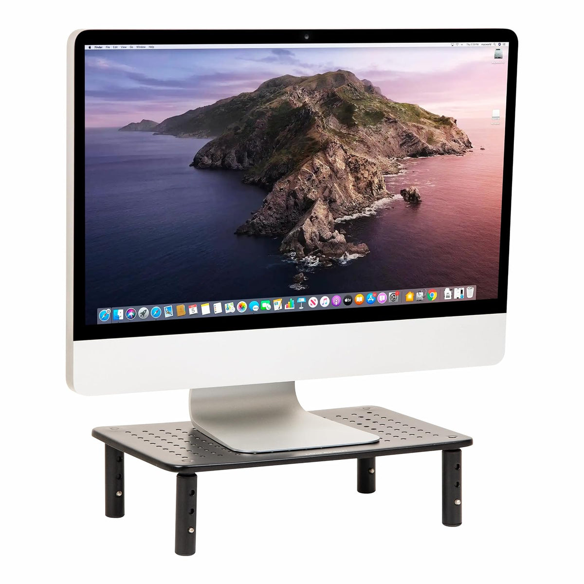 Mind Reader Soporte Elevador Triangular Ajustable para Monitor o Laptop - 4 patas