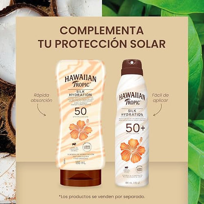 Hawaiian Tropic Silk Protector Solar 50 FPS Loción de 180ml
