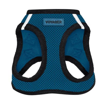 Best Pet Supplies Arnés Voyager Step-In Air para Perro, Todo Clima - M (Chest: 16 - 18") - Base azul
