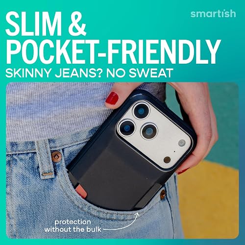Smartish Wallet Slayer Vol. 1 Funda Tipo Portafolios para iPhone 2025 Pro MAX