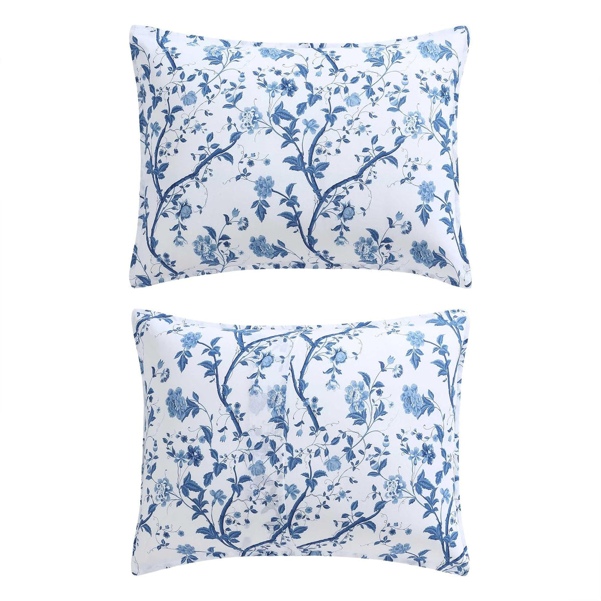 Laura Ashley Elise Bonus Comforter Set, King, Blue