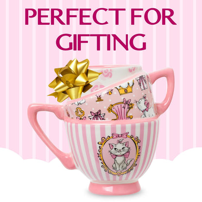 Silver Buffalo Taza de café de cerámica esculpida 3D con diseño de Marie de Los Aristogatos de Disney, 591 ml (20 oz)