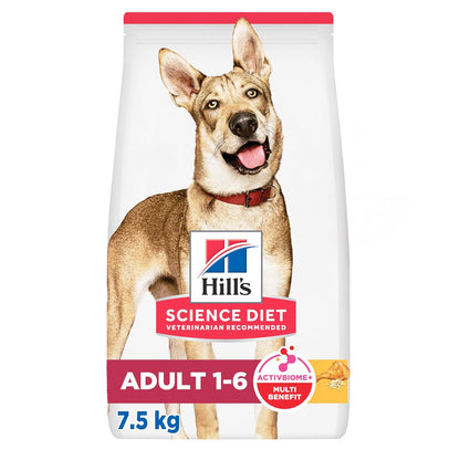 Hill's Science Diet Croquetas para Perro Adulto Sabor Pollo 7.5Kg | Croquetas Hill's para perro, pollo real, digestión saludable, sistema inmunológico fuerte, omega-6 y vitamina E