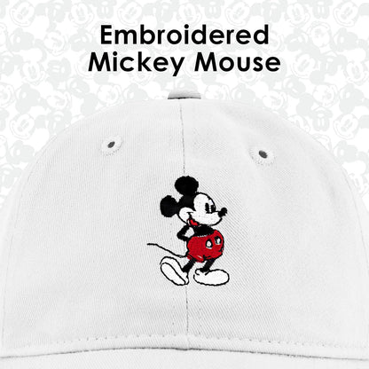 Concept One - Gorro de algodón Bordado de Mickey Mouse de Disney con ala Curvada