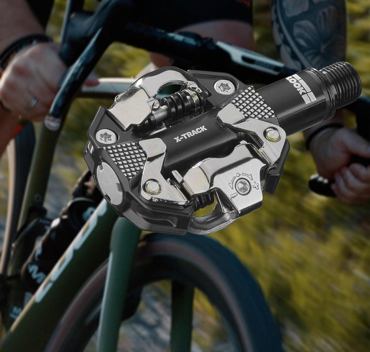 LOOK Cycle - Pedales de bicicleta X-Track MTB - Mecanismo SPD estándar compatible - Pedal sin clip
