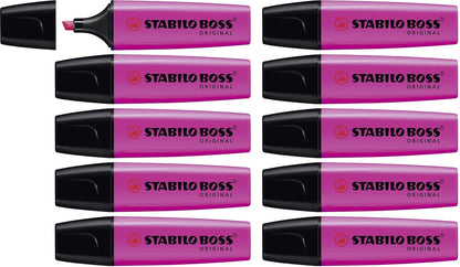 STABILO BOSS Original Marcatextos, Paquete de 10 - Lila