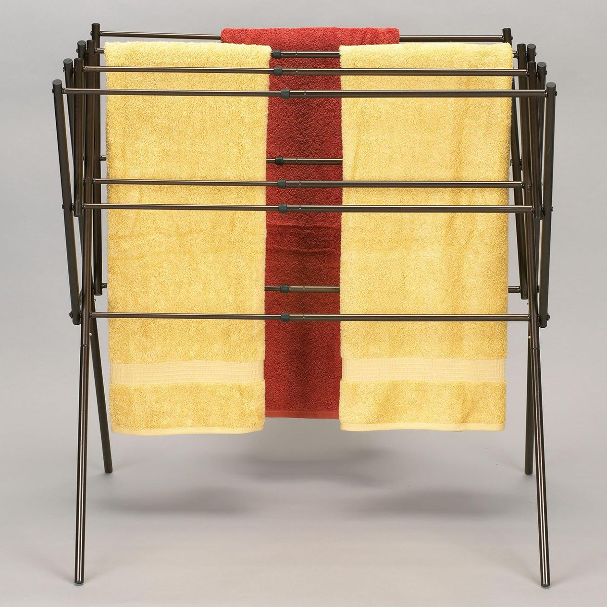 Household Essentials - Tendedero Extensible Plegable para Interiores, Bronce, Almacenaje, 1