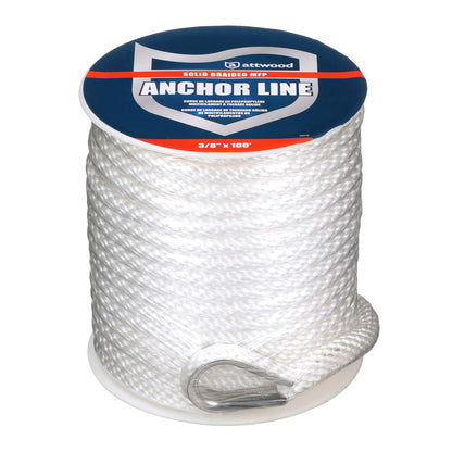 Attwood - Herramientas para Barcos - Blanco - 3 - 8" x 100' - Dedal