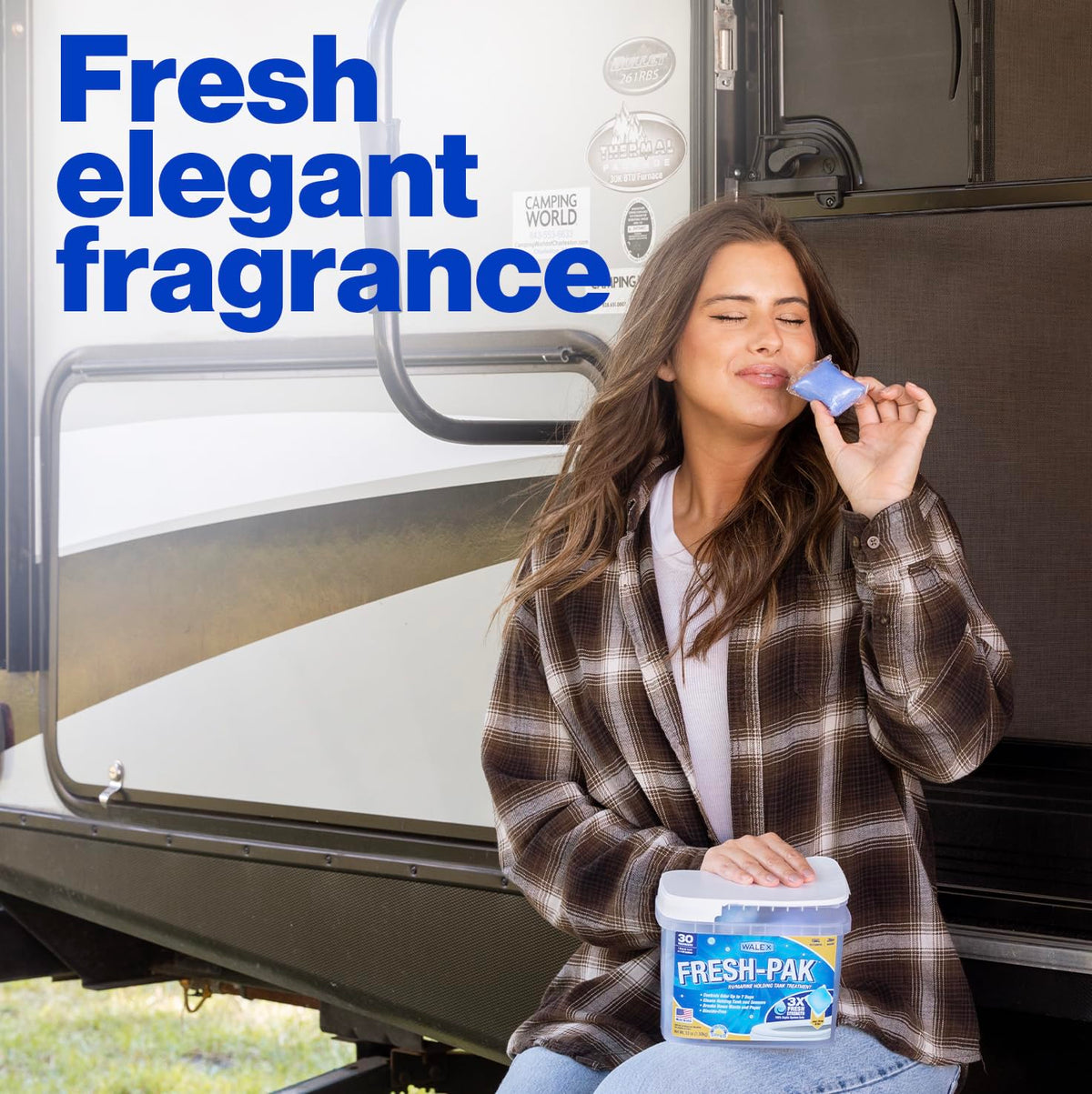 Walex Fresh-Pak Desodorizador de Tanque de Agua Negra RV y Marino, 30 Cápsulas