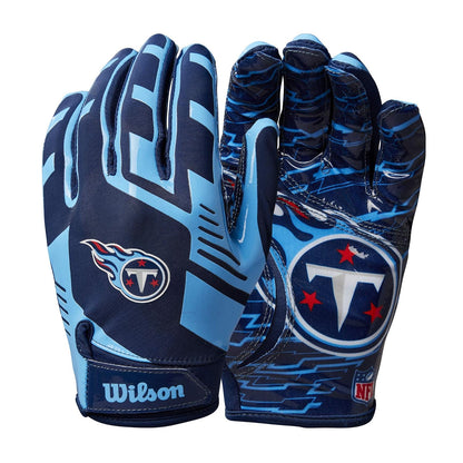 Wilson NFL Guantes Receptores de Fútbol Americano - Titanes de Tennessee - Juvenil