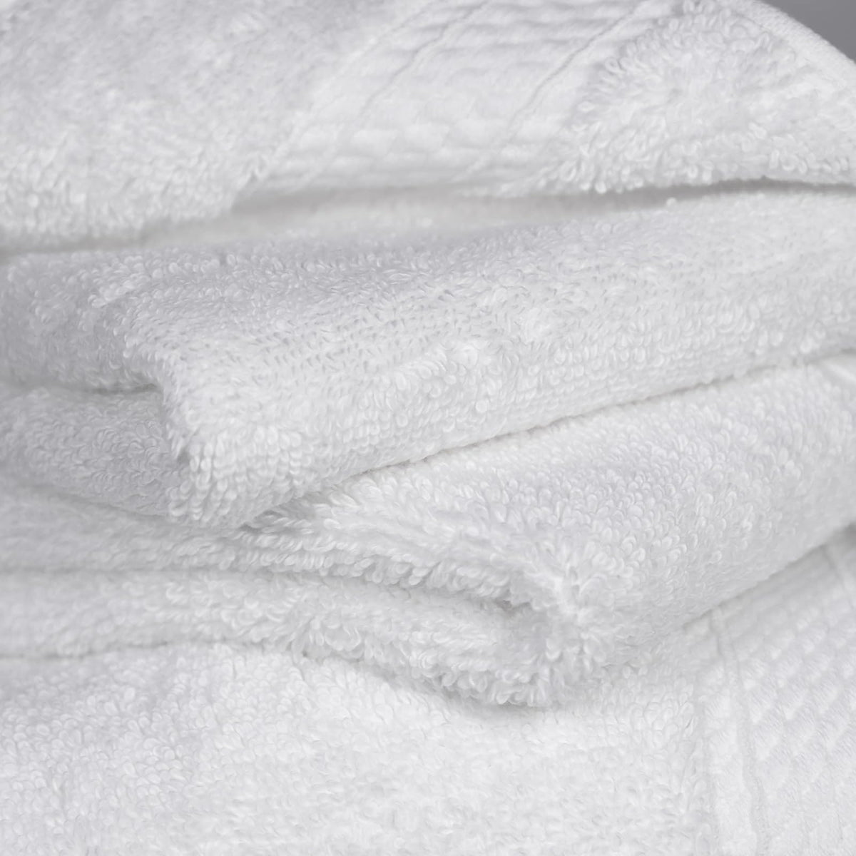 Juego de toallas de algodón egipcio de 900 g/m², Moderno, Blanco, Set de 6 piezas, 1