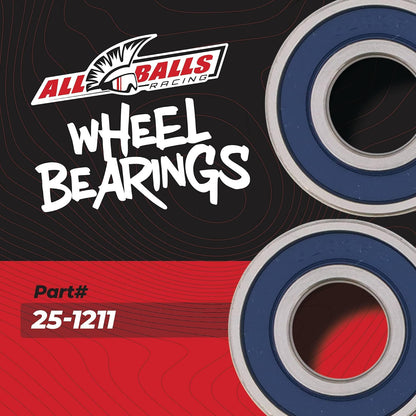All Balls 25-1211 Juego de Rodamientos de Rueda Delantero para Honda ATC110 Suzuki AN650 Burgman DL650