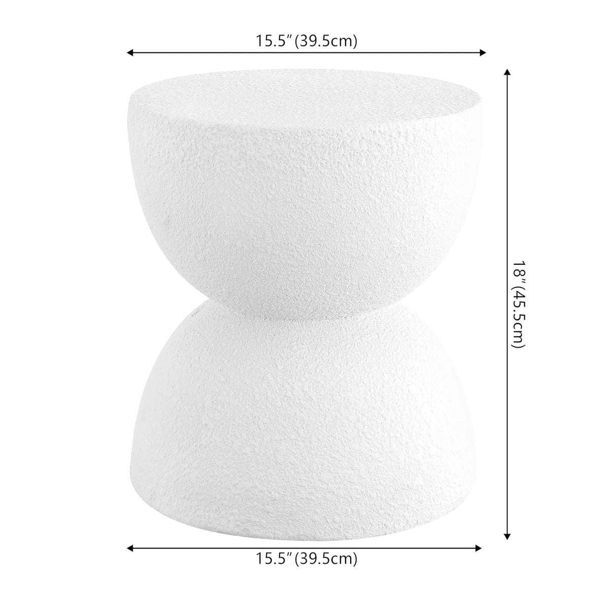 Jonathan Y TBL1100A Greta - Mesa Moderna de 18 Pulgadas de Mediados de Siglo para Tambor Moderna, contemporánea, Minimalista, escandinava, de transición, clásica, Patio, Sala de jardín, baño, Sala de