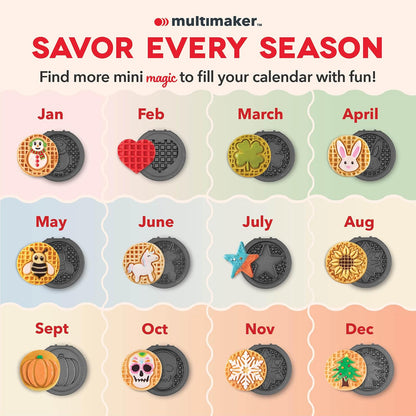 DASH Multimaker Mini System Dos placas de cerámica antiadherentes extraíbles de 4 pulgadas (corona y arco iris) – Paquete de 2 placas compatibles con Dash MultiMaker Mini System, superficie