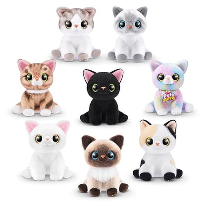 Pets Alive Smitten Kittens (Bonnie) de Zuru, Surprise Kitten Ghitten Plush, Plushies Ultra Soft, Pets Interactive Toy, 10 Sonidos, Cat Pet Aldel para niños y niñas