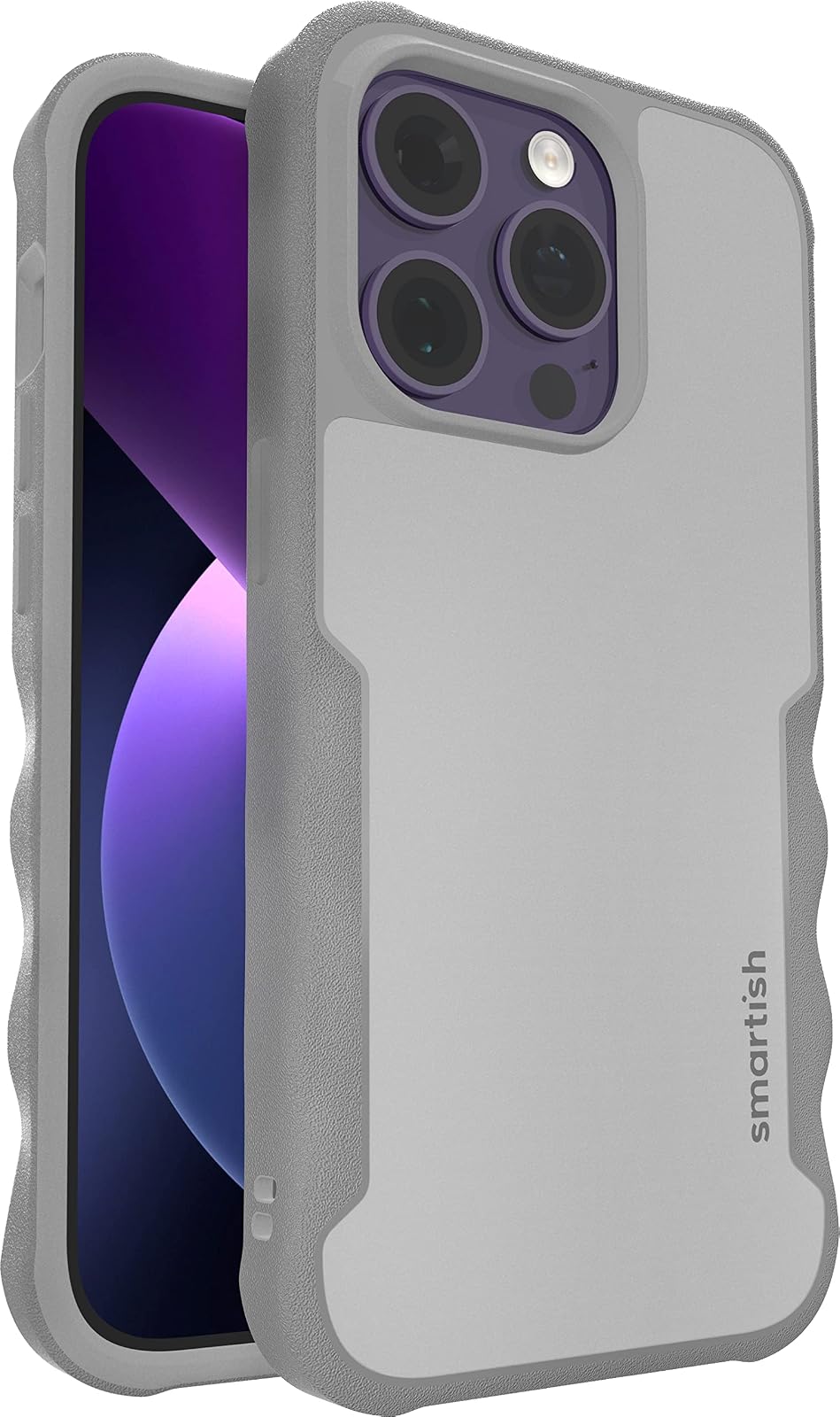 Smartish Gripzilla Funda para iPhone 14 Plus con MagSafe - Gray Area - iPhone 14 Pro