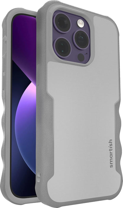 Smartish Gripzilla Funda para iPhone 14 Plus con MagSafe - Gray Area - iPhone 14 Pro