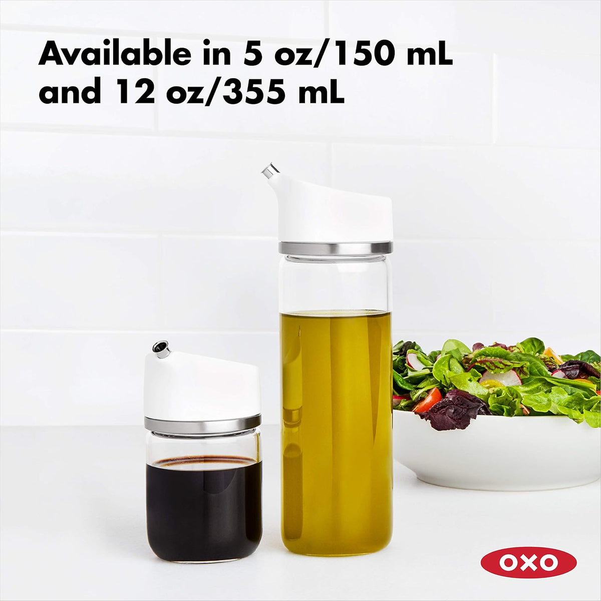 OXO 11278600 Dispensador Salsa Vidrio/Acero, 150 ml