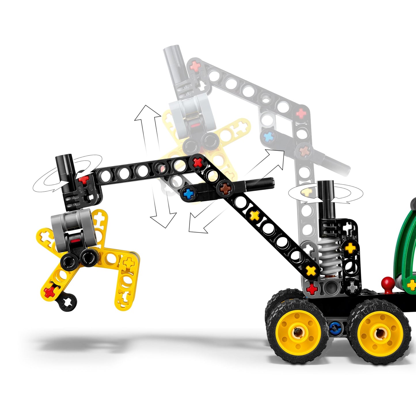 LEGO Technic Cosechadora con Ruedas John Deere 1470H – Pluma Giratoria, Garra y Tronco – Juguete de Construcción – Vehículo para Regalar a Niños y Niñas de 7 Años o Más – 42218