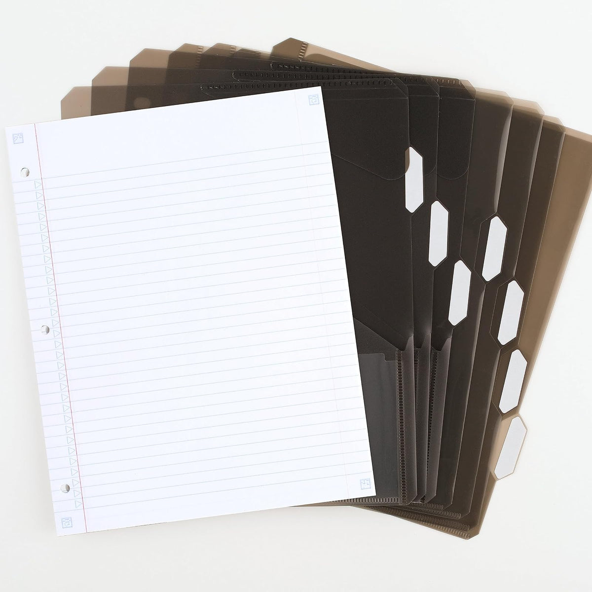 Five Star Cuaderno/Carpeta Híbrido Flex NoteBinder, 80 Hojas Rayadas, 3 Anillos TechLock 1 1/2", Negro