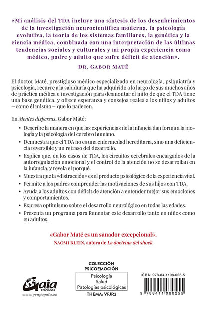 Mentes dispersas: Los Orígenes Y La Curación del Trastorno Por Déficit de Atención (Tda)