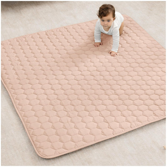 Comfy Cubs - Tapete de juego para niños, cuadrado de 143 x 143 cm – 0+ meses, suave tapete de bebé con parte inferior antideslizante, superficie acolchada de felpa para jugar a los niños, tiempo de