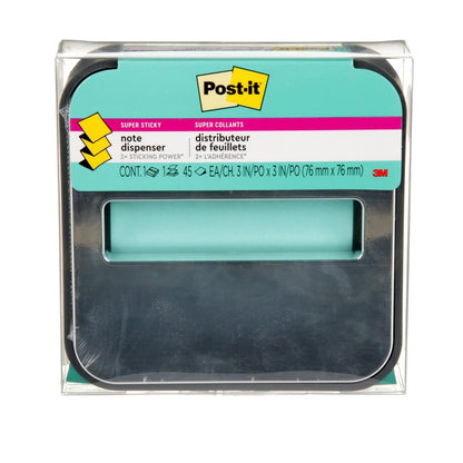 Post-it Black Dispenser Sticky note Dispenser (STL-330-B) | Notas emergentes, útiles para el aula u oficina