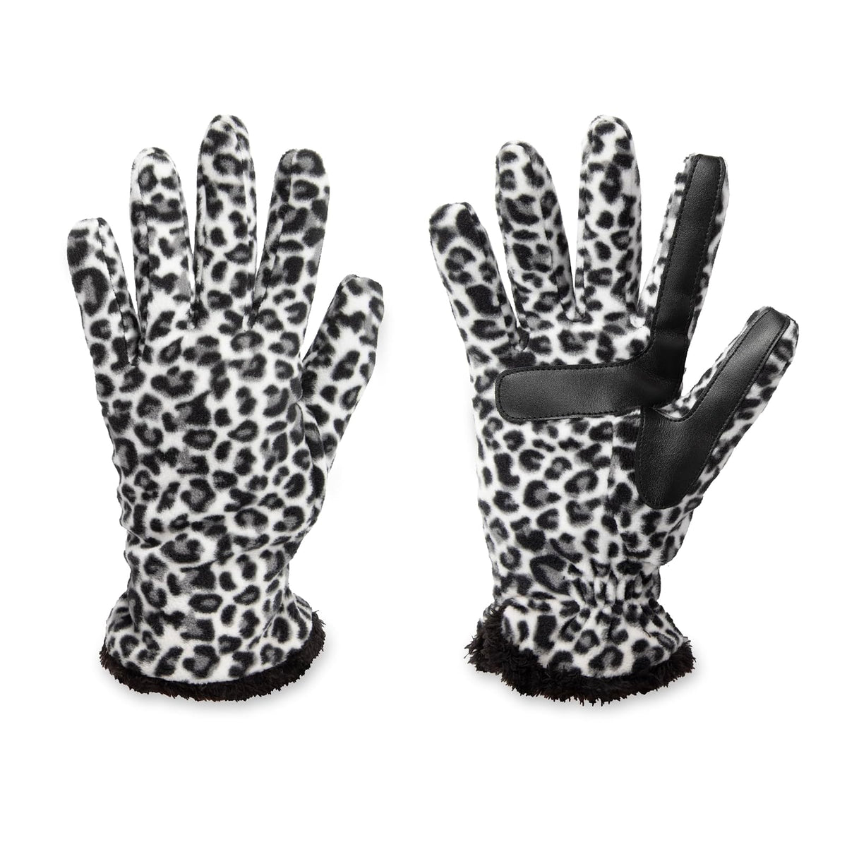 isotoner - Guantes de forro polar elástico para mujer con forro de microfibra y tecnología Smart Touch