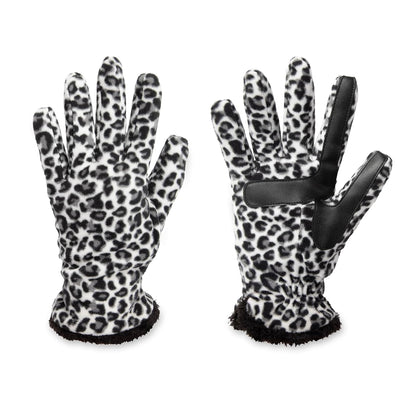 isotoner - Guantes de forro polar elástico para mujer con forro de microfibra y tecnología Smart Touch