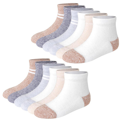 Hanes And Toddler Socks, Non-slip Grip Ankle Socks, Boys' and Girls', Multipacks Calcetines bebés niños
