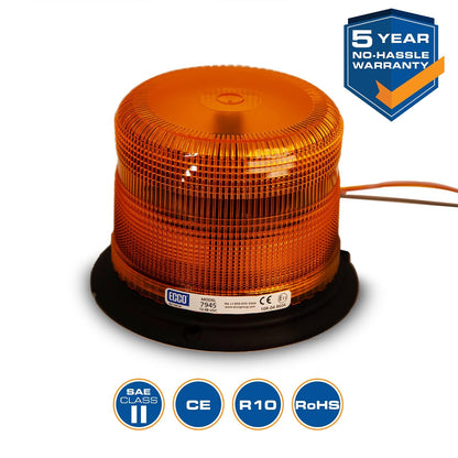 ECCO Baliza LED de 6.5 in con 11 Patrones de Flash 7945A, 12-48V, Ámbar