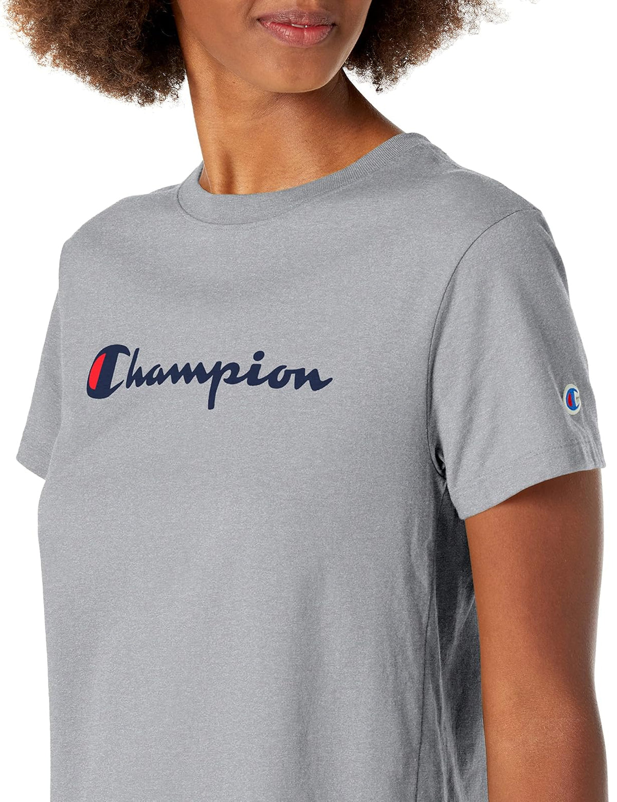 Champion Playera clásica. Camiseta para Mujer