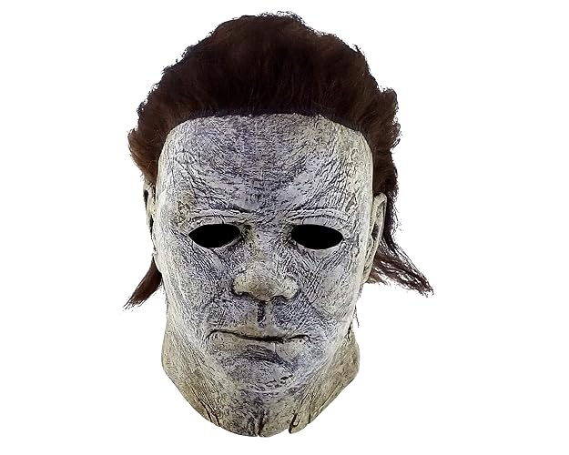 Máscara de Oficial de Michael Myers, Máscaras de Asesino Serial de Pelicula de Halloween Ideal para Fiestas de Disfraces