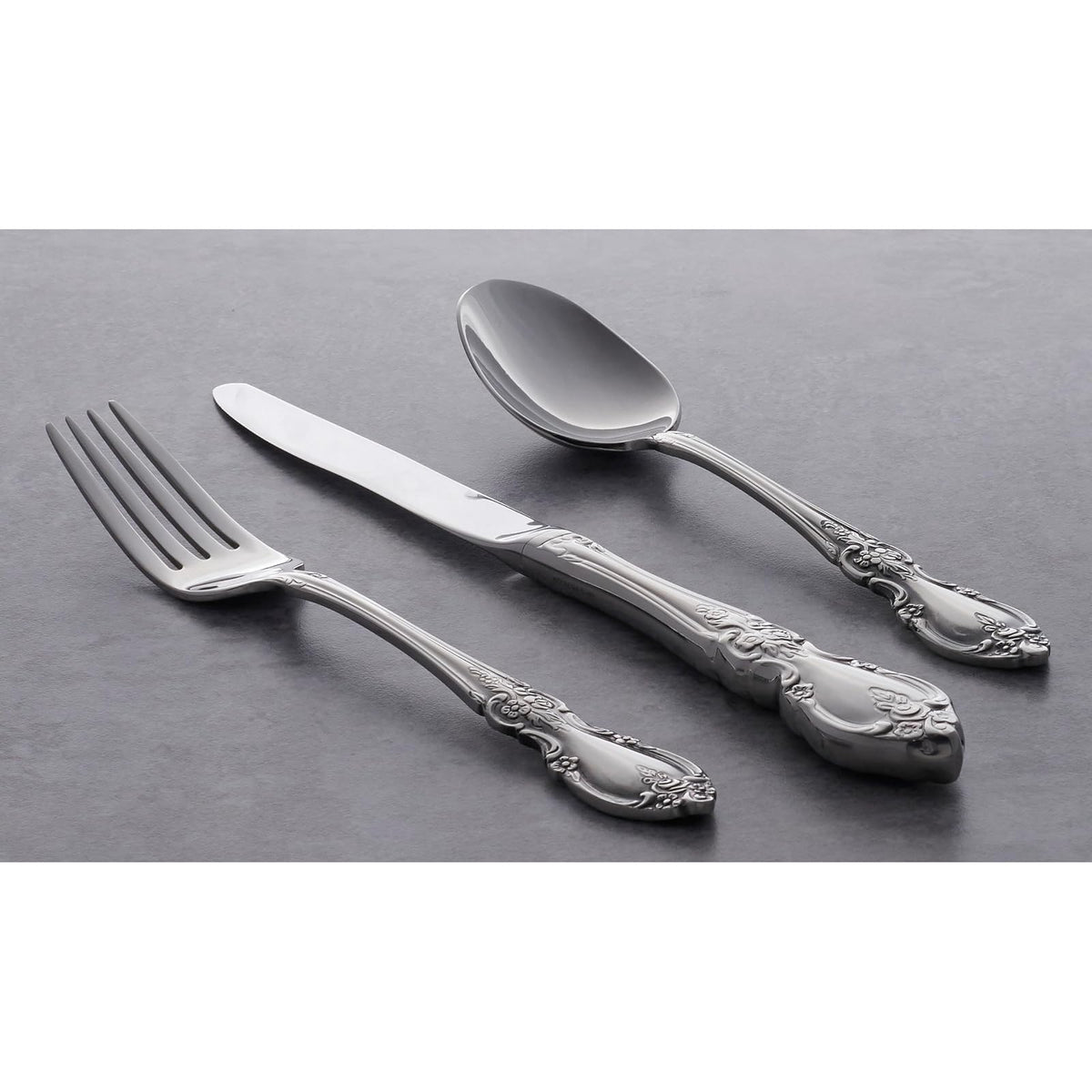 Oneida Louisiana Fine - Tenedores de cena (4 unidades, acero inoxidable 18/10)