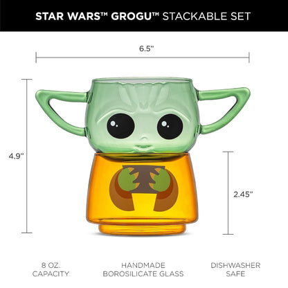 JoyJolt Star Wars Grogu Vasos Apilables
